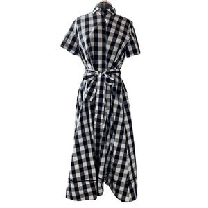 Kate Spade ♠️ Broome Street Black and White Gingham Shirtdress